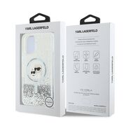 Husa premium pentru  iPhone 16 Karl Lagerfeld compatibila Magsafe - Sclipici