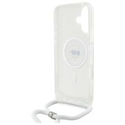 Husa premium pentru  iPhone 16 Karl Lagerfeld compatibila Magsafe - Transparent