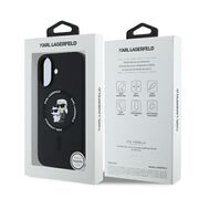 Husa premium pentru  iPhone 16 Plus Karl Lagerfeld compatibila Magsafe - Negru