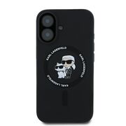 Husa premium pentru  iPhone 16 Plus Karl Lagerfeld compatibila Magsafe - Negru