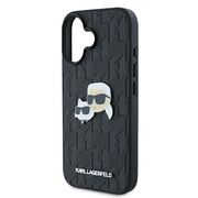 Husa premium pentru  iPhone 16 Plus Karl Lagerfeld superior quality - Negru denim