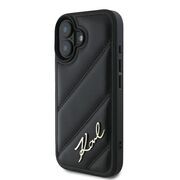 Husa premium pentru  iPhone 16 Plus Karl Lagerfeld superior quality - Negru