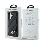 Husa premium pentru  iPhone 16 Plus Karl Lagerfeld superior quality - Negru