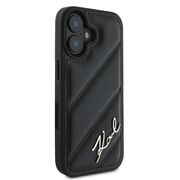 Husa premium pentru  iPhone 16 Plus Karl Lagerfeld superior quality - Negru