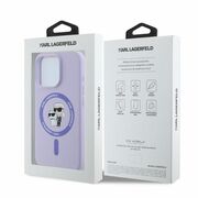 Husa premium pentru  iPhone 16 Pro Karl Lagerfeld compatibila Magsafe - Mov