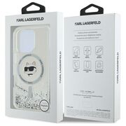 Husa premium pentru  iPhone 16 Pro Karl Lagerfeld compatibila Magsafe - Sclipici