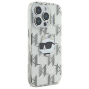 Husa premium pentru  iPhone 16 Pro Karl Lagerfeld superior quality - Argintiu