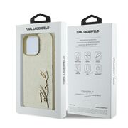 Husa premium pentru  iPhone 16 Pro Karl Lagerfeld superior quality - Bej