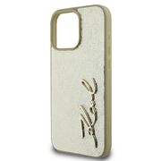Husa premium pentru  iPhone 16 Pro Karl Lagerfeld superior quality - Bej
