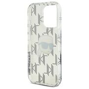 Husa premium pentru  iPhone 16 Pro Karl Lagerfeld superior quality - Gri deschis