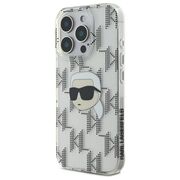 Husa premium pentru  iPhone 16 Pro Karl Lagerfeld superior quality - Gri deschis
