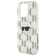 Husa premium pentru  iPhone 16 Pro Karl Lagerfeld superior quality - Gri deschis