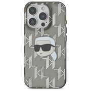 Husa premium pentru  iPhone 16 Pro Karl Lagerfeld superior quality - Gri inchis