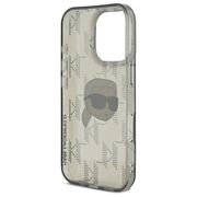 Husa premium pentru  iPhone 16 Pro Karl Lagerfeld superior quality - Gri inchis