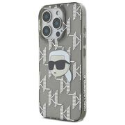 Husa premium pentru  iPhone 16 Pro Karl Lagerfeld superior quality - Gri inchis