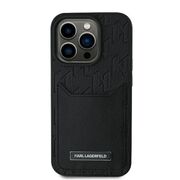 Husa premium pentru  iPhone 16 Pro Karl Lagerfeld superior quality - Negru havana
