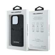 Husa premium pentru  iPhone 16 Pro Karl Lagerfeld superior quality - Negru havana