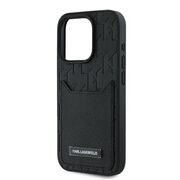 Husa premium pentru  iPhone 16 Pro Karl Lagerfeld superior quality - Negru havana