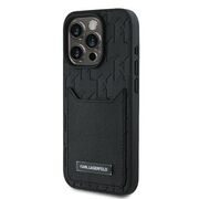 Husa premium pentru  iPhone 16 Pro Karl Lagerfeld superior quality - Negru havana