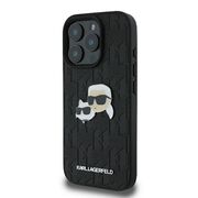 Husa premium pentru  iPhone 16 Pro Karl Lagerfeld superior quality - Negru imprimeu