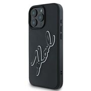 Husa premium pentru  iPhone 16 Pro Karl Lagerfeld superior quality - Negru melange