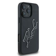Husa premium pentru  iPhone 16 Pro Karl Lagerfeld superior quality - Negru melange
