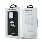 Husa premium pentru  iPhone 16 Pro Karl Lagerfeld superior quality - Negru print