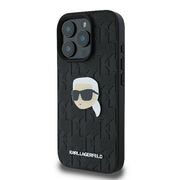 Husa premium pentru  iPhone 16 Pro Karl Lagerfeld superior quality - Negru print