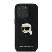 Husa premium pentru  iPhone 16 Pro Karl Lagerfeld superior quality - Negru print