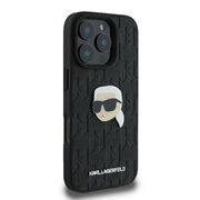 Husa premium pentru  iPhone 16 Pro Karl Lagerfeld superior quality - Negru print