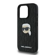 Husa premium pentru  iPhone 16 Pro Karl Lagerfeld superior quality - Negru print