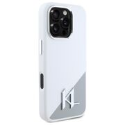 Husa premium pentru  iPhone 16 Pro Max Karl Lagerfeld superior quality - Alb