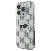 Husa premium pentru  iPhone 16 Pro Max Karl Lagerfeld superior quality - Gri deschis