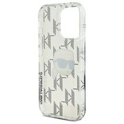 Husa premium pentru  iPhone 16 Pro Max Karl Lagerfeld superior quality - Gri deschis