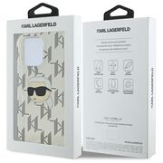 Husa premium pentru  iPhone 16 Pro Max Karl Lagerfeld superior quality - Gri deschis