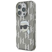 Husa premium pentru  iPhone 16 Pro Max Karl Lagerfeld superior quality - Gri inchis