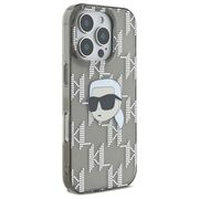 Husa premium pentru  iPhone 16 Pro Max Karl Lagerfeld superior quality - Gri inchis