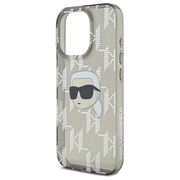 Husa premium pentru  iPhone 16 Pro Max Karl Lagerfeld superior quality - Gri inchis