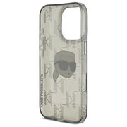 Husa premium pentru  iPhone 16 Pro Max Karl Lagerfeld superior quality - Gri inchis