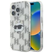 Husa premium pentru  iPhone 16 Pro Max Karl Lagerfeld superior quality - Gri