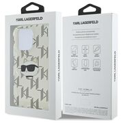 Husa premium pentru  iPhone 16 Pro Max Karl Lagerfeld superior quality - Gri