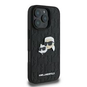 Husa premium pentru  iPhone 16 Pro Max Karl Lagerfeld superior quality - Negru Denim