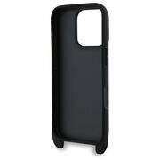 Husa premium pentru  iPhone 16 Pro Max Karl Lagerfeld superior quality - Negru Denim