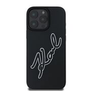 Husa premium pentru  iPhone 16 Pro Max Karl Lagerfeld superior quality - Negru gri