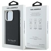 Husa premium pentru  iPhone 16 Pro Max Karl Lagerfeld superior quality - Negru mat