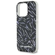 Husa premium pentru  iPhone 16 Pro Max Karl Lagerfeld superior quality - Negru texturat