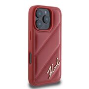 Husa premium pentru  iPhone 16 Pro Max Karl Lagerfeld superior quality - Rosu