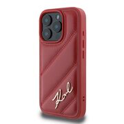 Husa premium pentru  iPhone 16 Pro Max Karl Lagerfeld superior quality - Rosu