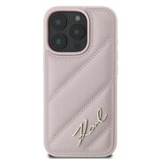 Husa premium pentru  iPhone 16 Pro Max Karl Lagerfeld superior quality - Roz