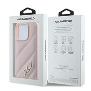 Husa premium pentru  iPhone 16 Pro Max Karl Lagerfeld superior quality - Roz